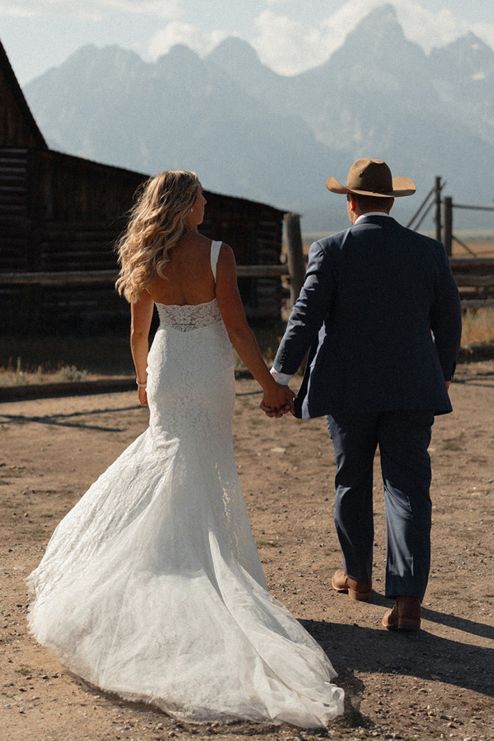 Grace Bride Jordan in the Lumi Gown