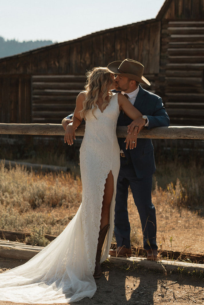 Grace Bride Jordan in the Lumi Gown