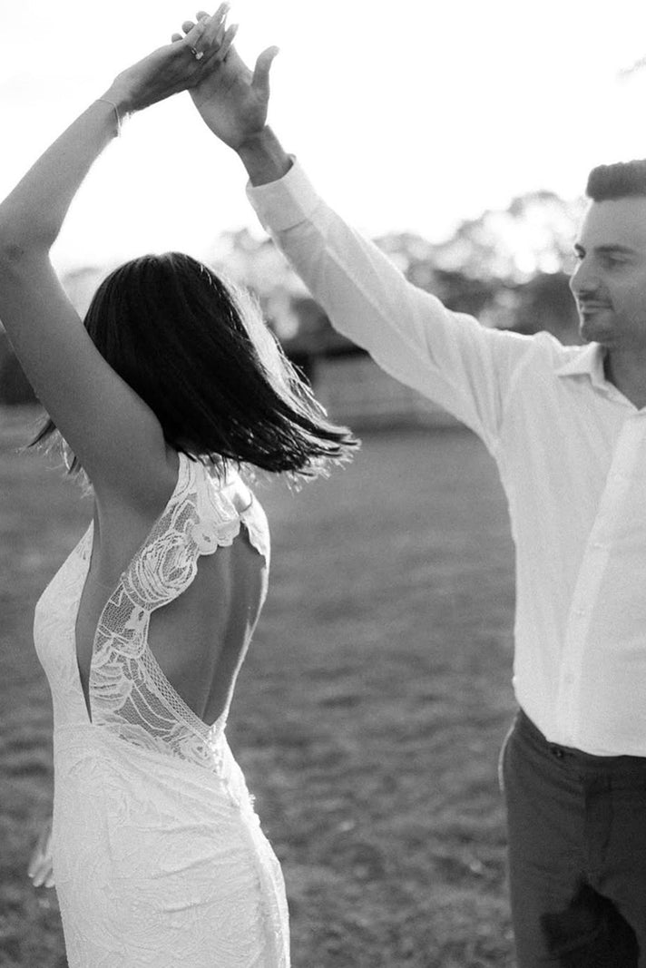 Grace Bride Jordan in the Dahlia Gown