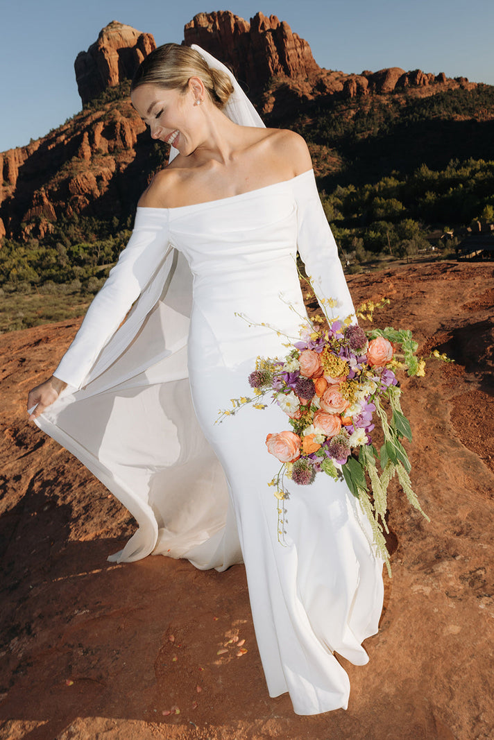 Grace Bride Molly in the Deia Gown