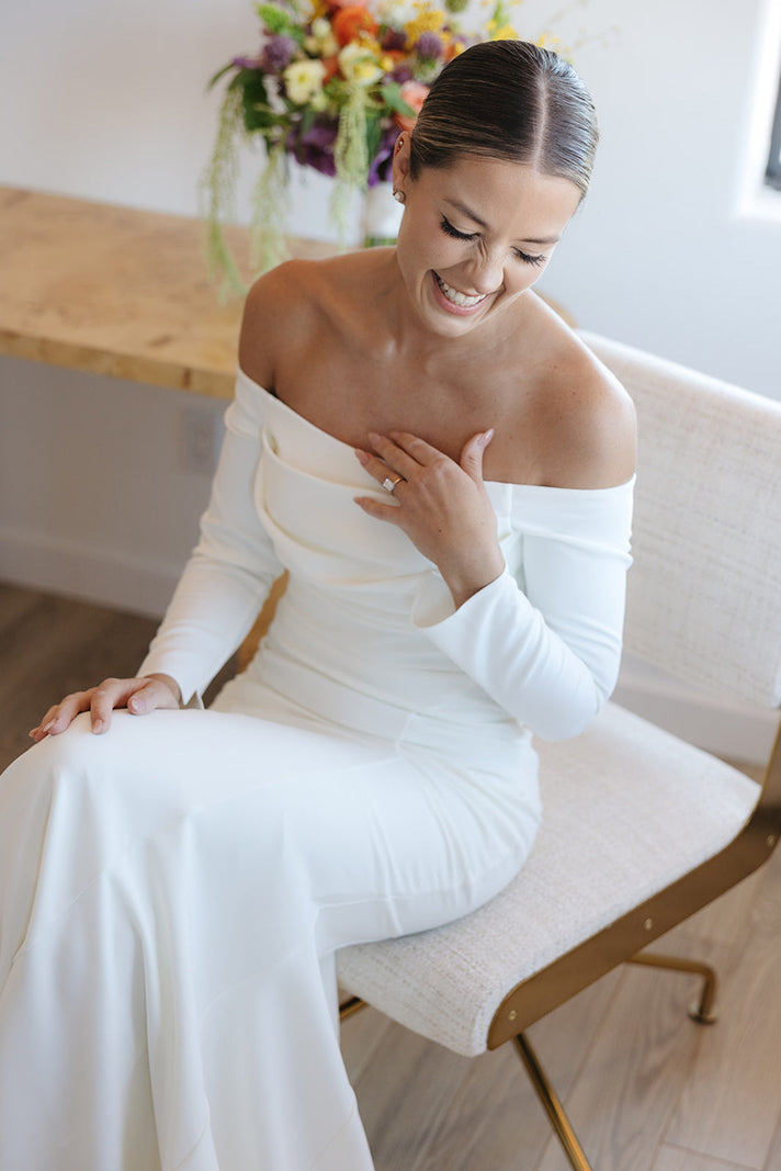 Grace Bride Molly in the Deia Gown
