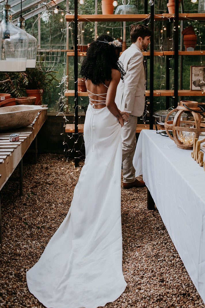 Grace Bride Amber in Honey Silk