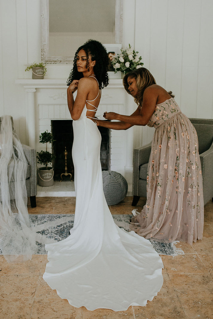 Grace Bride Amber in Honey Silk