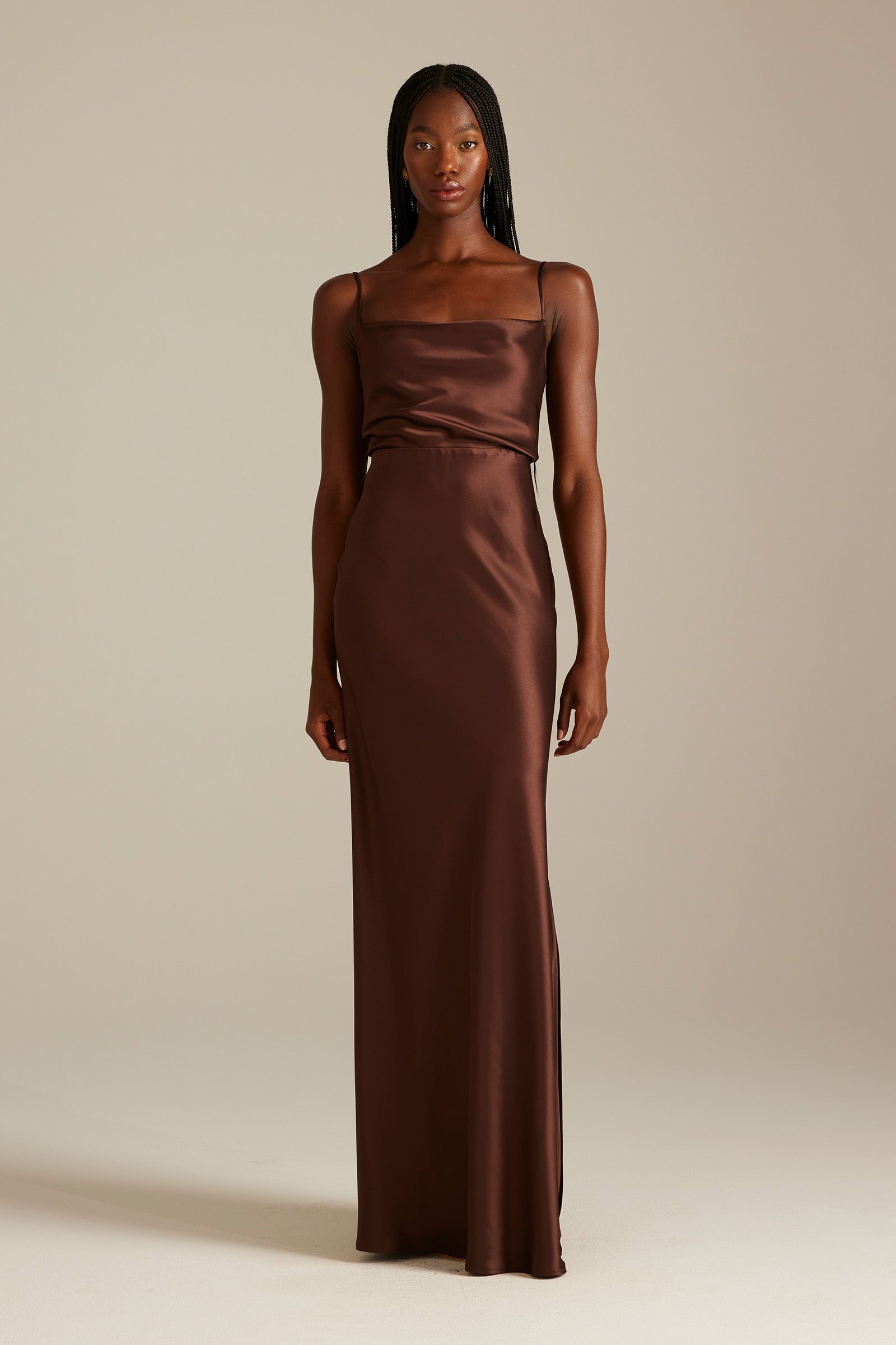 Cameron Slip Espresso Bridesmaid Dress_XS_