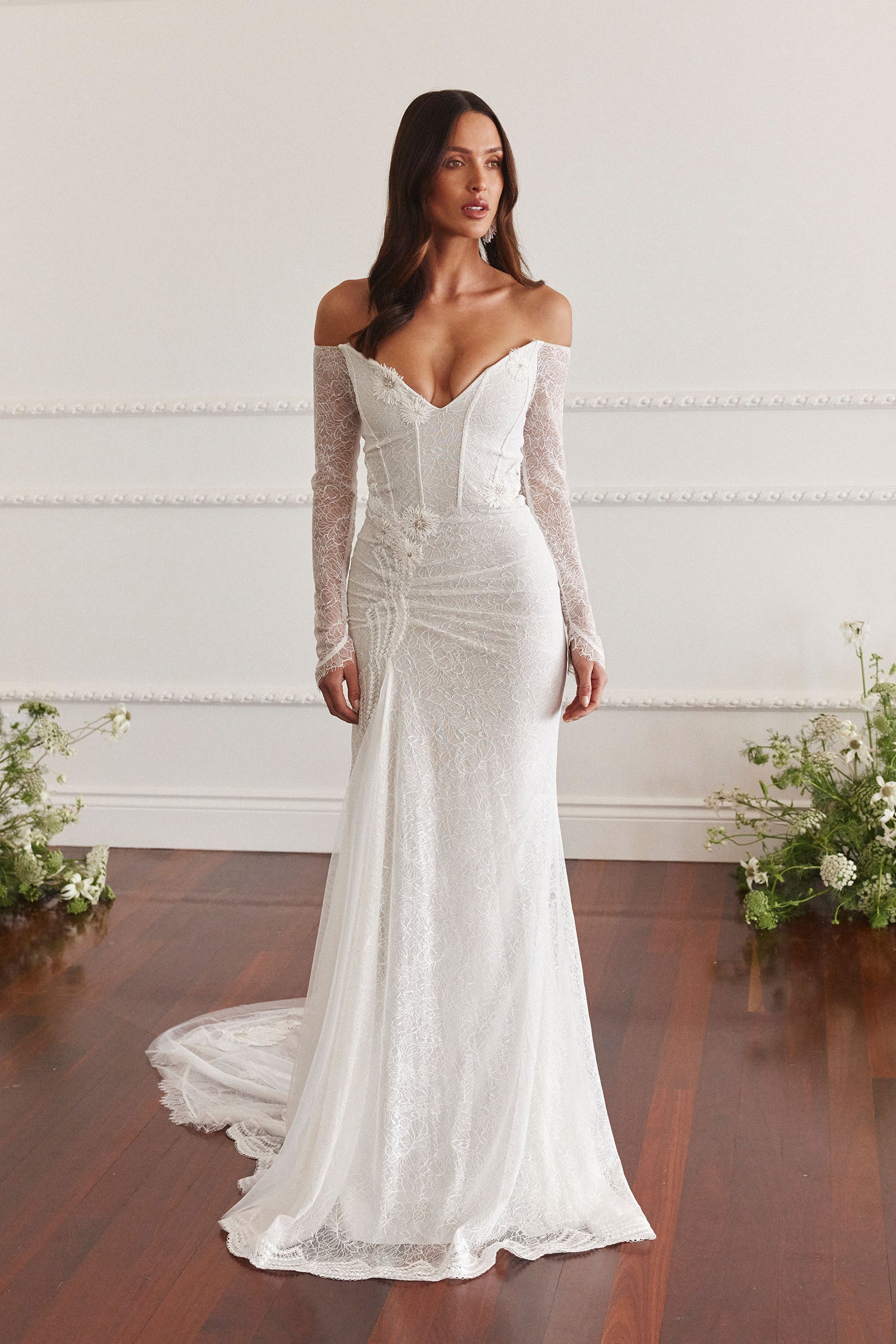 Off the Shoulder Wedding Dress_XS_