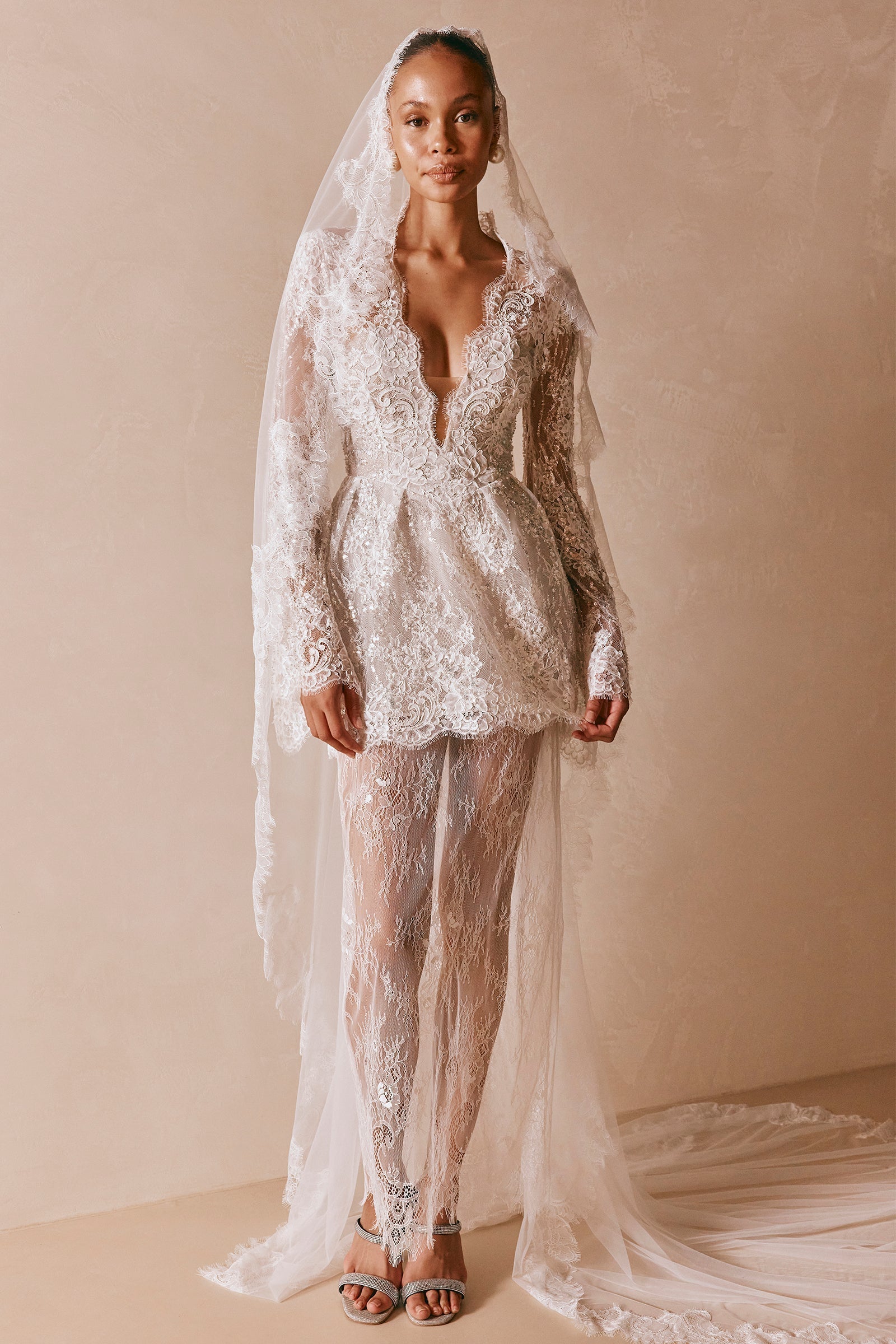 Short Lace Wedding Dress_XS_
