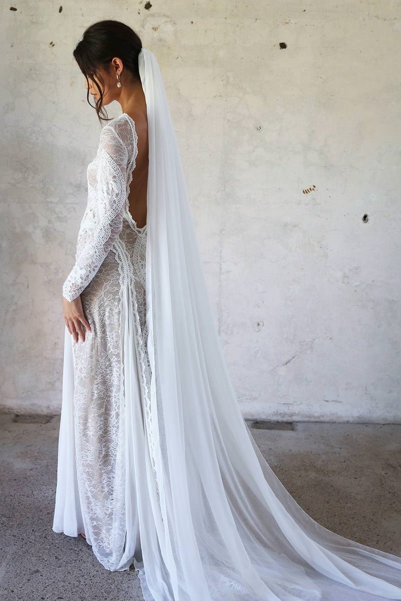 Loyola Silk Wedding Dress  Customized – Grace Loves Lace US