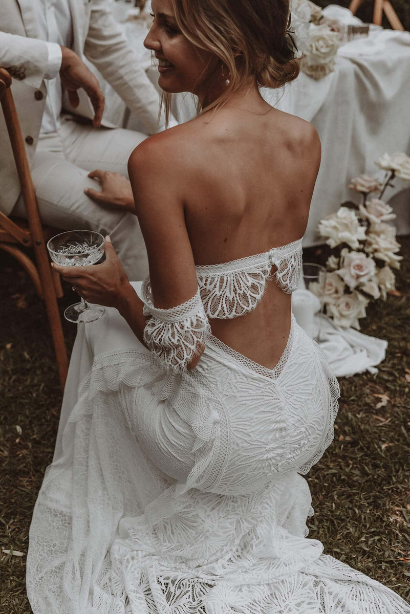 Noah Lace Wedding Dress Customised