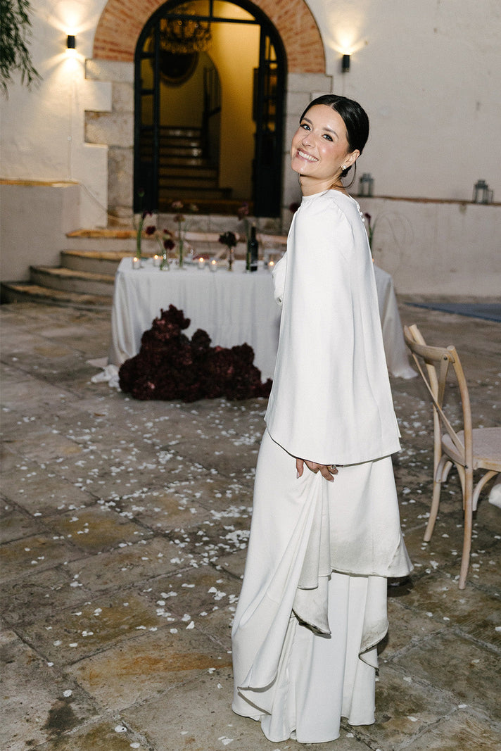 Grace Bride in Phoebe and Rio Cape