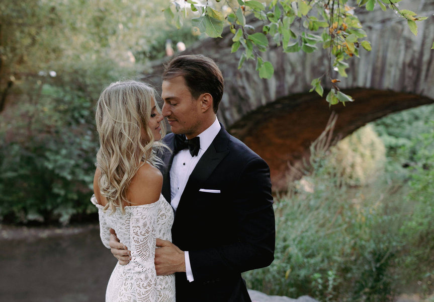 Dylan and Catherine in the Nathalia Gown