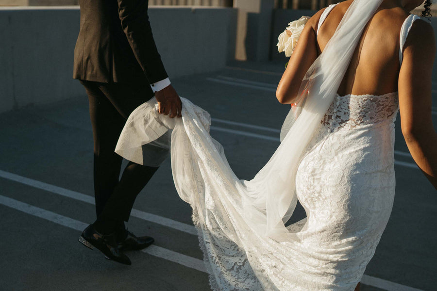 John & Sydney in the Lumi Gown