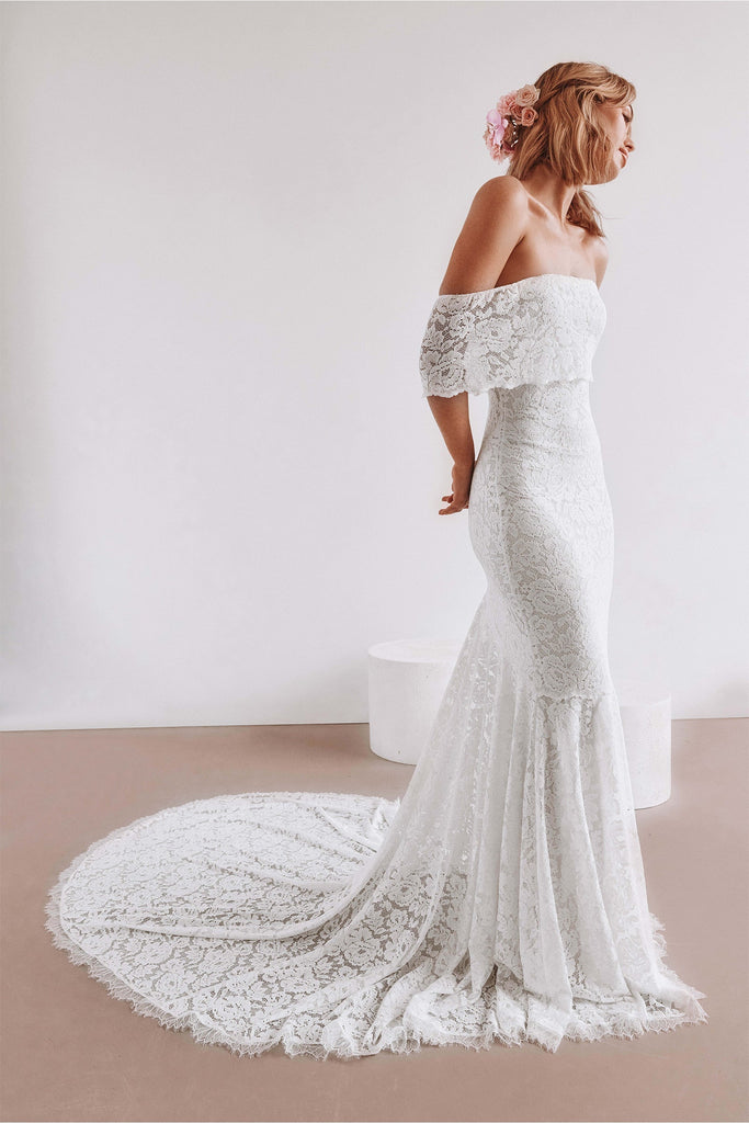 Grace Loves Lace Peaches Pearl Wedding Dress