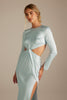 Blake Blue Long Sleeve Bridesmaids Dress_XS_