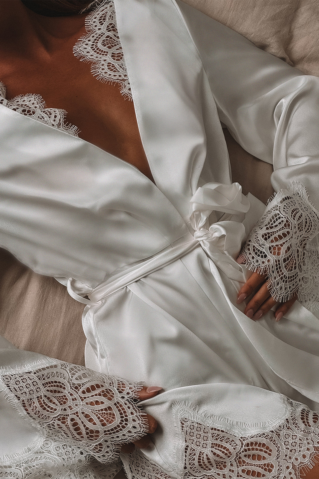 Sofa Robe Satin Robe | Bridal Getting Ready Outfits – Grace Loves Lace AU