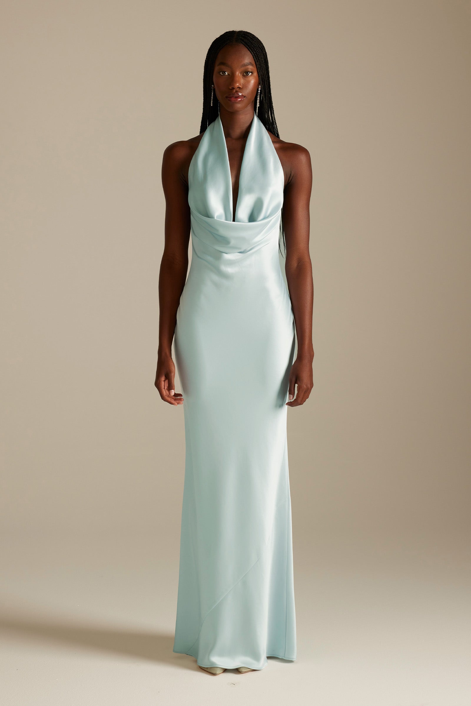 Dillon Blue Halter Bridesmaids Dress_XS_