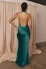 Teal halter neck bridesmaid dress_XS_