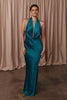 Teal halter neck bridesmaid dress_L_