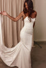 Strapless satin wedding dress_XS_