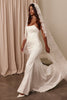 Strapless satin wedding dress_XS_