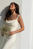 crepe wedding dress