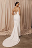 Corset crepe wedding dress_XS_
