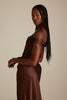 Kai Off the Shoulder Espresso Brown Bridesmaids Dress_XS_