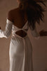 Image of the back detailing of the Anu gown tied a different way