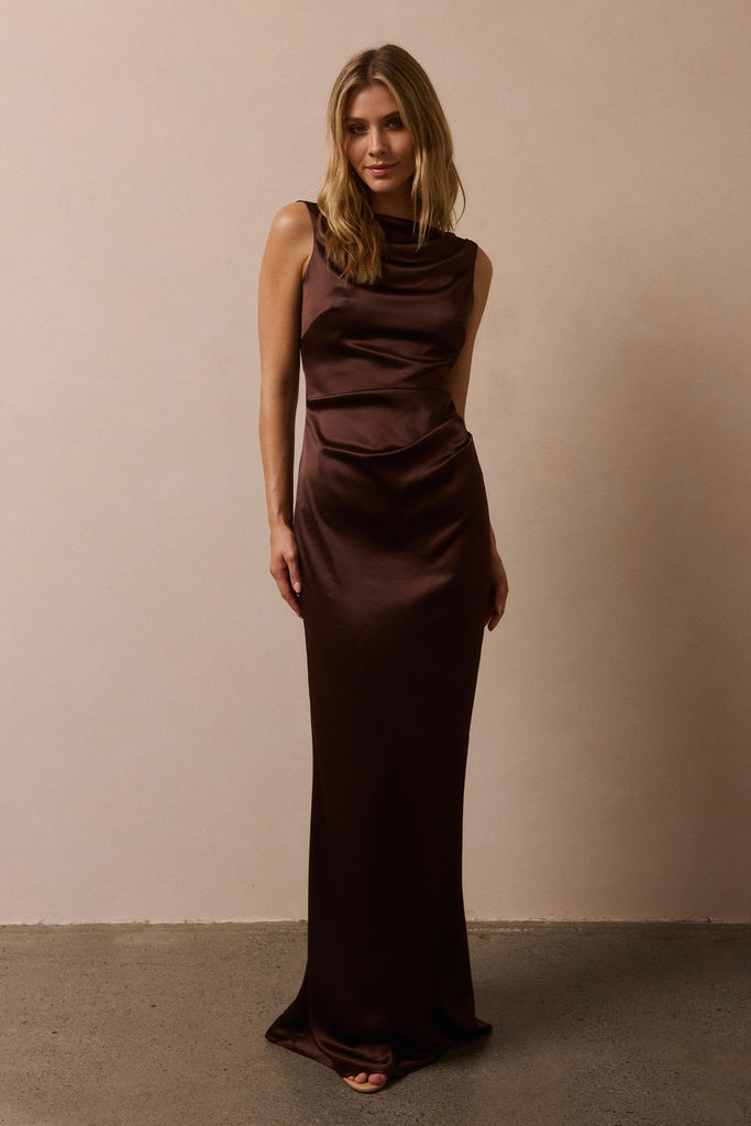 High Neck Bridesmaids Dress_XS_