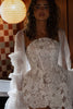 Short lace wedding dress_XS_