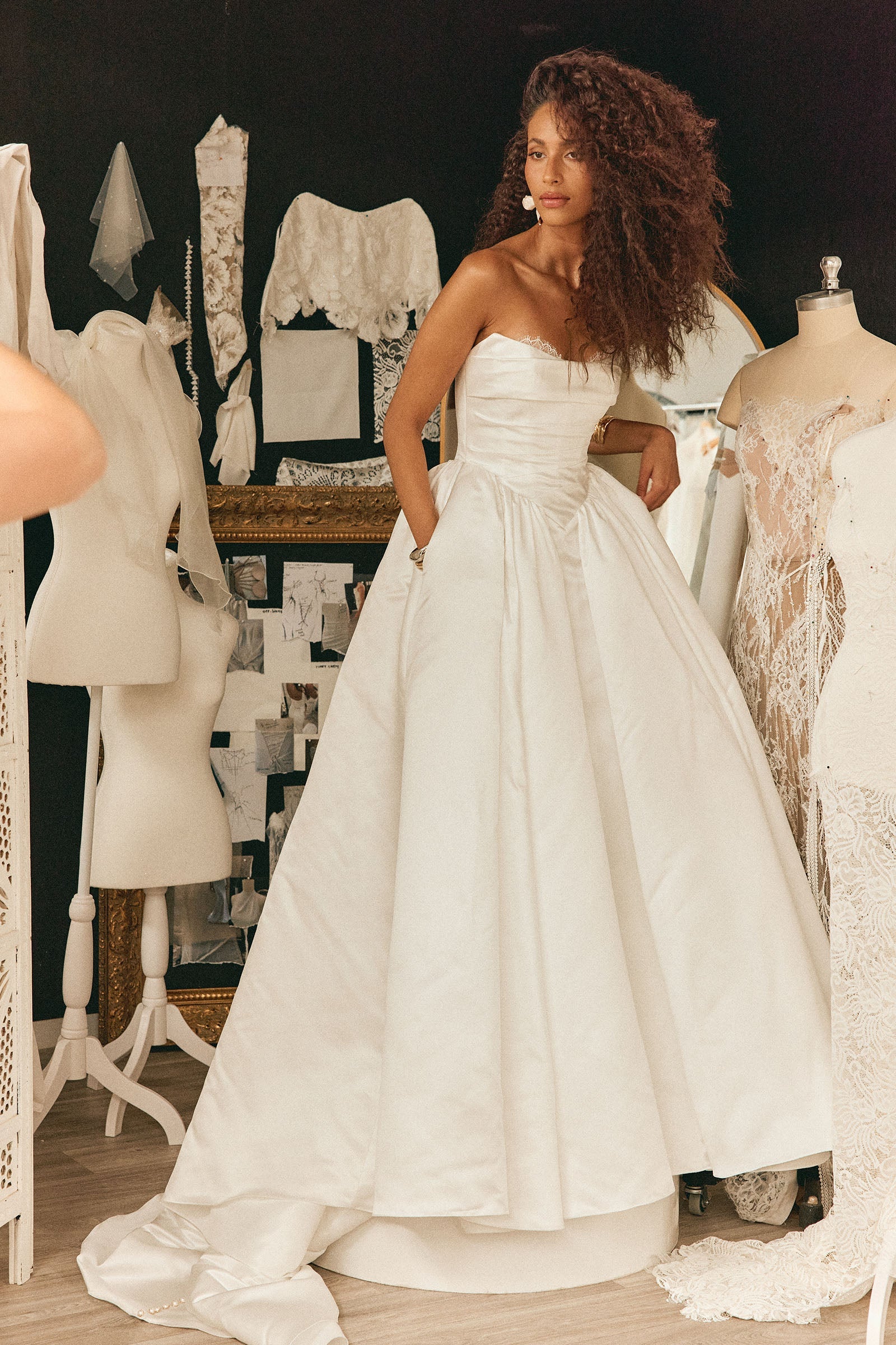 Strapless basque waist wedding dress_XS_