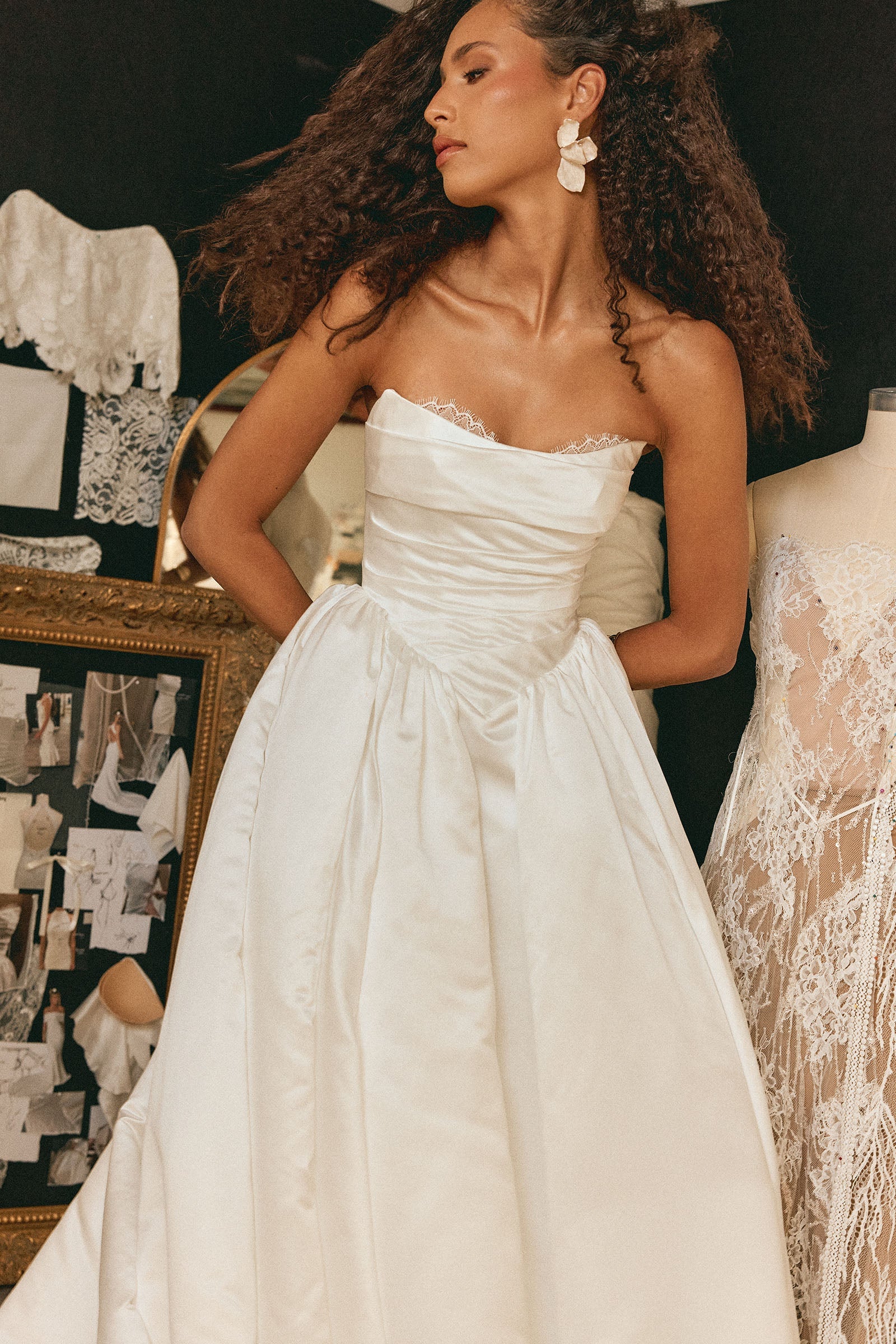 Strapless basque waist wedding dress_XS_