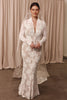 V-neck long sleeve lace wedding dress_L_