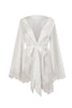 Satin and lace bridal robe.