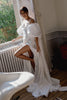 Puff Sleeve Satin Bridal Cape
