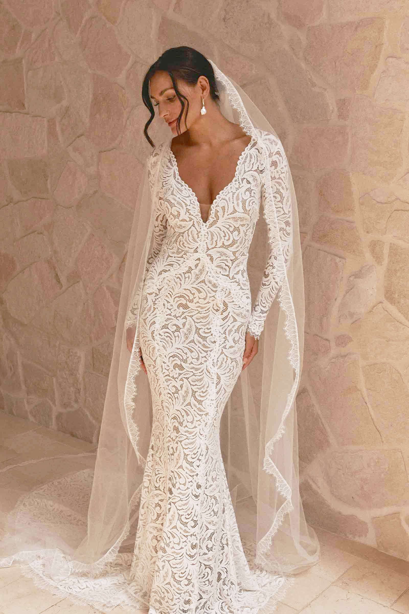 Olive Lace Wedding Dress – Grace Loves Lace AU - Main Image