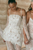 short lace wedding dress_XS_