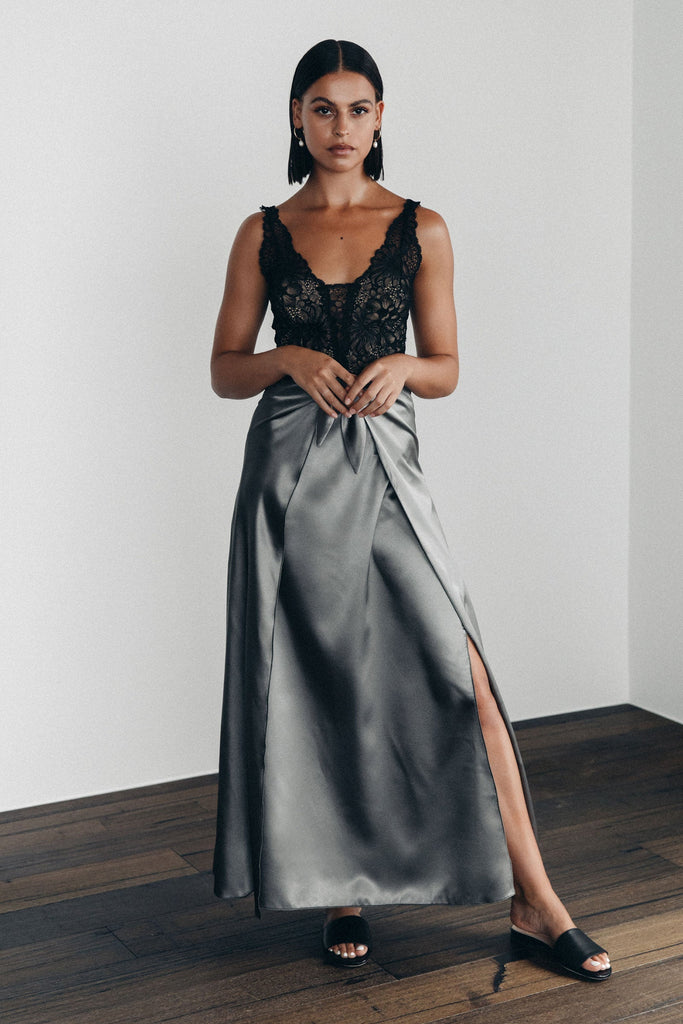 Jagger Eco Olive Bridesmaid Dress